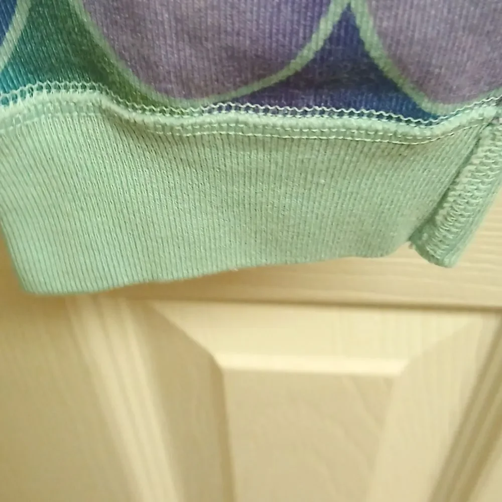 hanna anderson Girls multi colored scallop pattern Size 12 leggings - Picture 2 of 5